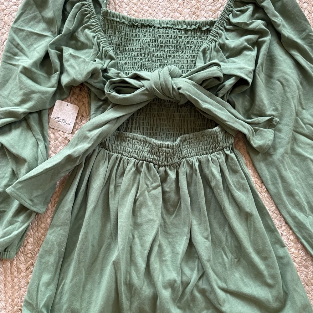 NWT Free People XS Spring Green Dress, perfect! - Picture 4 of 4